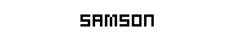 Samson font preview