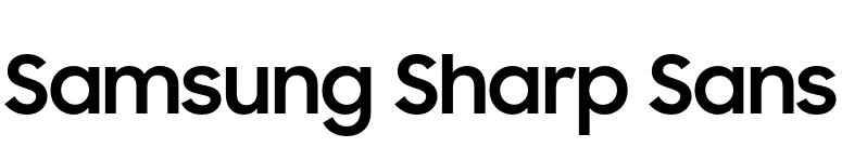 Samsung Sharp Sans font preview