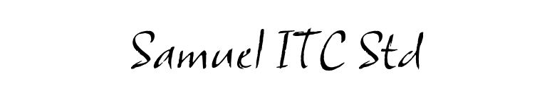 Samuel ITC Std font preview