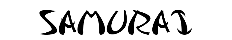 Samurai font preview