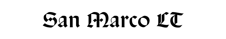 San Marco LT font preview
