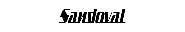Sandoval font preview