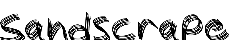 Sandscrape
 font preview