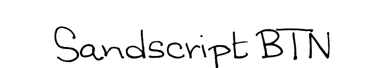Sandscript BTN font preview