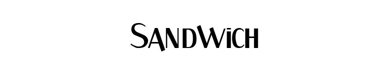 Sandwich font preview