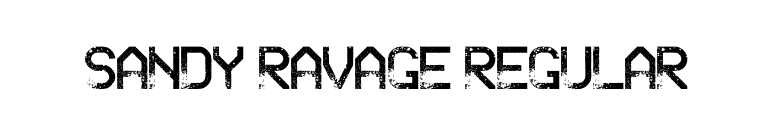 Sandy Ravage Regular font preview