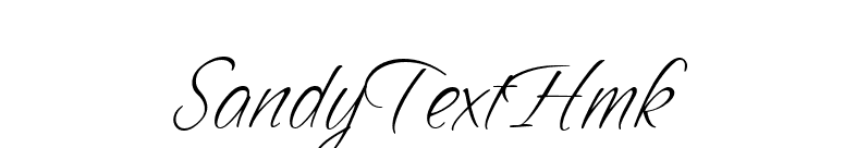 SandyTextHmk font preview
