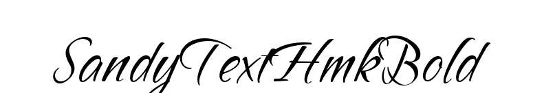 SandyTextHmkBold font preview