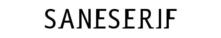 Saneserif font preview