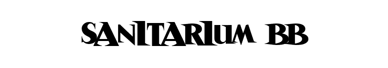 Sanitarium BB font preview