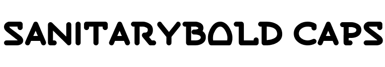 SanitaryBold Caps font preview