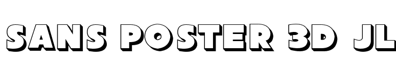 Sans Poster 3D JL font preview
