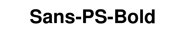 Sans-PS-Bold font preview