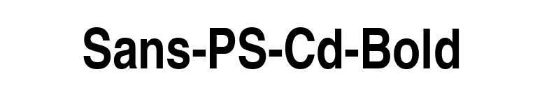 Sans-PS-Cd-Bold font preview