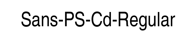 Sans-PS-Cd-Regular font preview