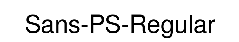 Sans-PS-Regular font preview
