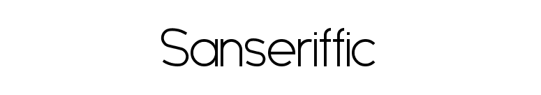 Sanseriffic font preview