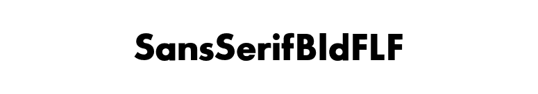 SansSerifBldFLF font preview