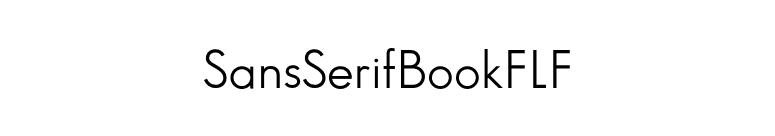 SansSerifBookFLF font preview