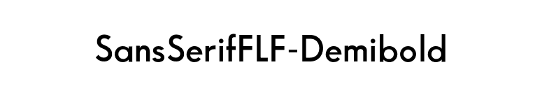 SansSerifFLF-Demibold font preview