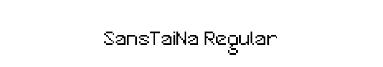 SansTaiNa Regular font preview