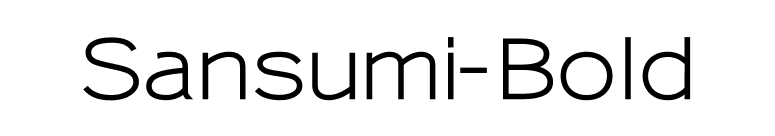 Sansumi-Bold font preview