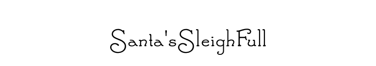 Santa'sSleighFull font preview