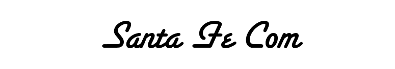 Santa Fe Com font preview