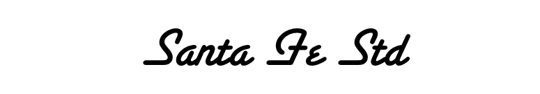 Santa Fe Std font preview