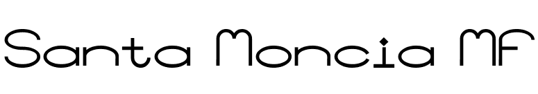 Santa Moncia MF font preview