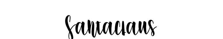 Santaclaus font preview