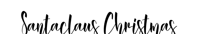 Santaclaus Christmas font preview
