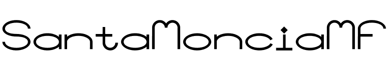 SantaMonciaMF font preview