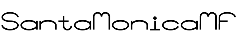 SantaMonicaMF font preview