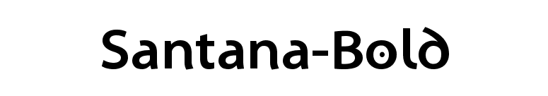 Santana-Bold font preview