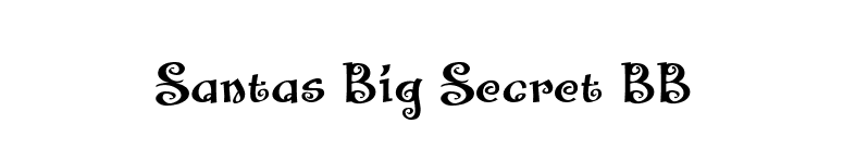 Santas Big Secret BB font preview