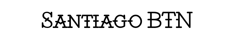 Santiago BTN font preview