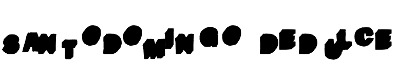 SantoDomingo-DeDulce font preview