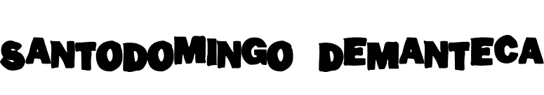 SantoDomingo-DeManteca font preview