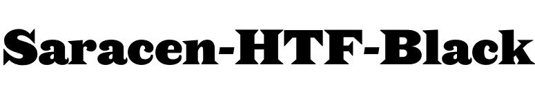 Saracen-HTF-Black font preview