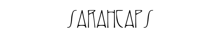 SarahCaps font preview