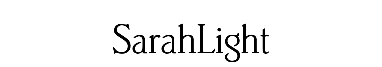 SarahLight font preview