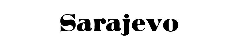 Sarajevo font preview