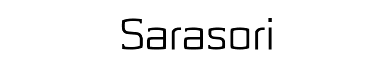 Sarasori font preview