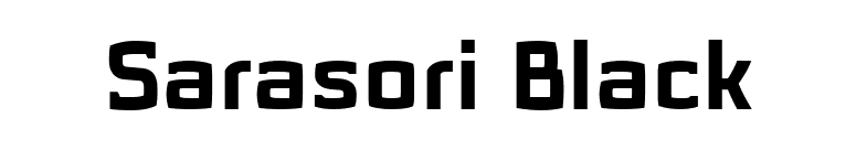 Sarasori Black font preview