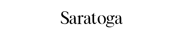 Saratoga font preview