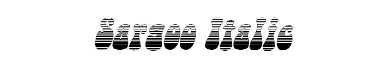 Sargoo Italic font preview