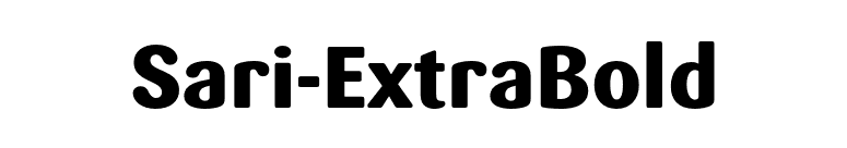 Sari-ExtraBold font preview