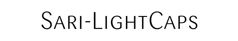 Sari-LightCaps font preview