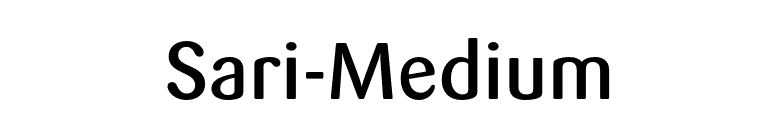 Sari-Medium font preview